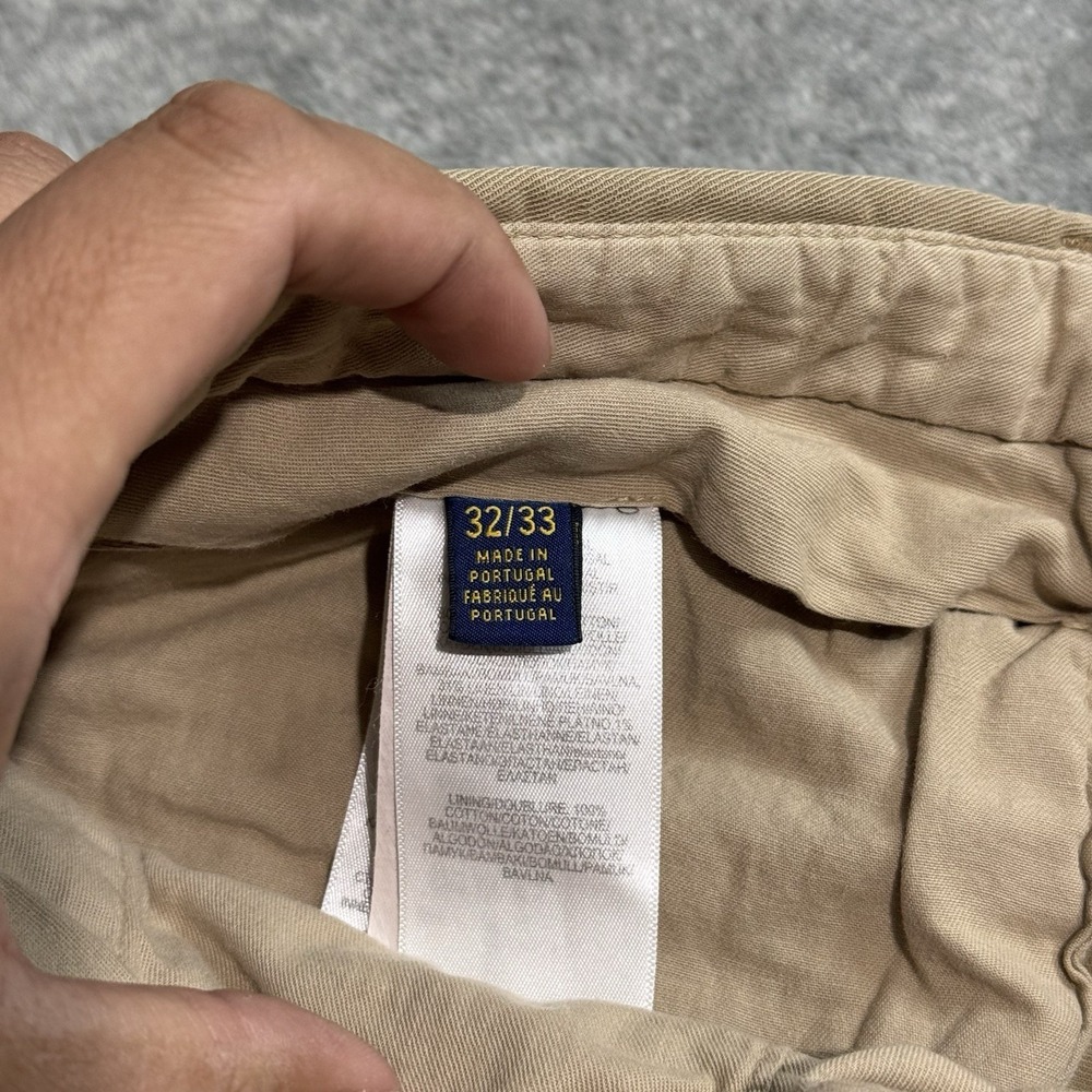 Polo Ralph Lauren Chino Men's Classic Fit Beige Twill Chino 32x33 Preppy College - Picture 5 of 15